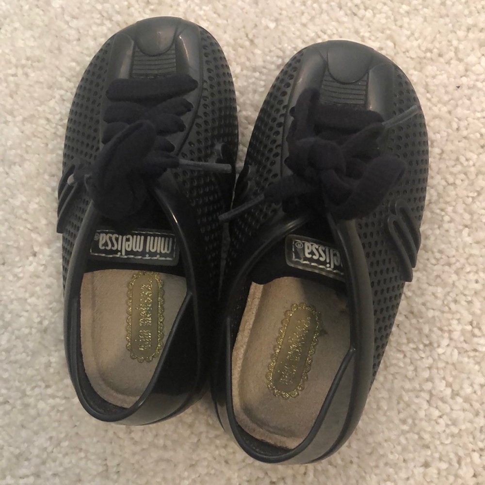 Mini Melissa Black Kids Sneakers